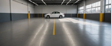 Revêtement de sol robuste et élégant pour votre espace de stationnement