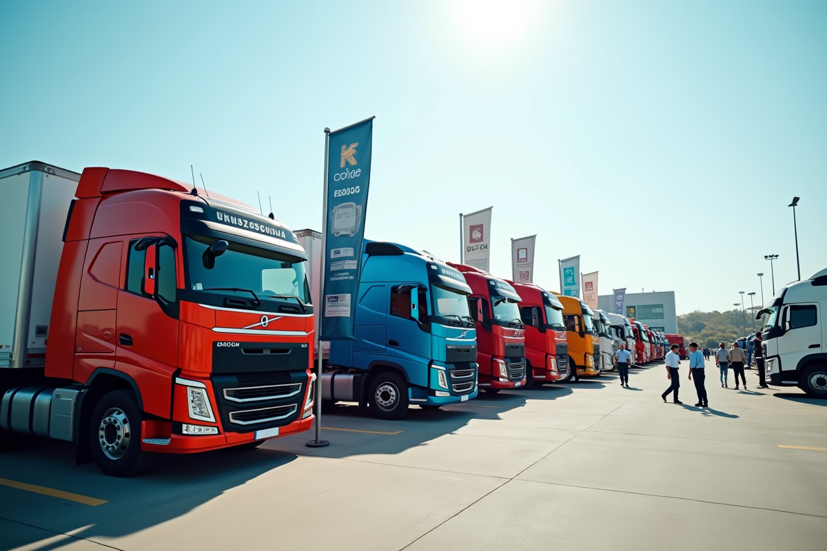 Ligne de camions 10 tonnes en concession avec clients