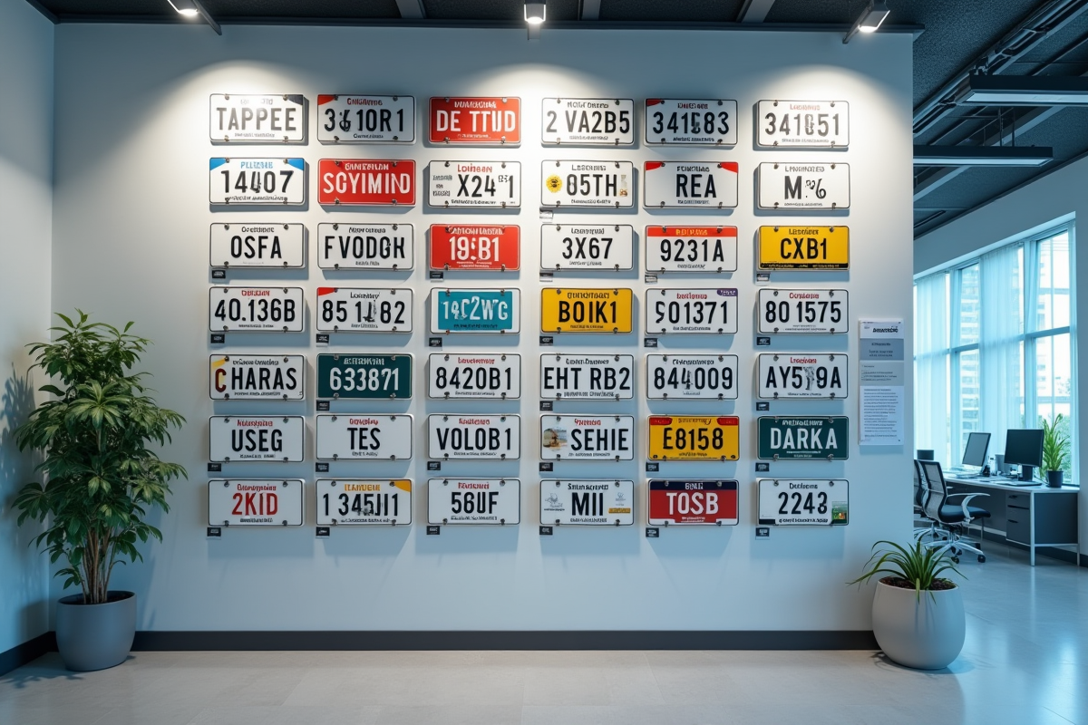 plaque immatriculation