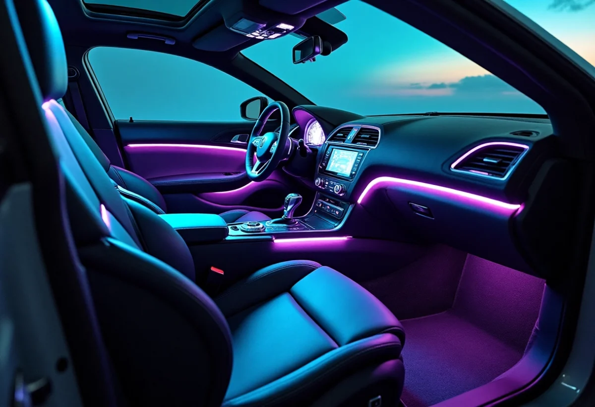 voiture lumières led